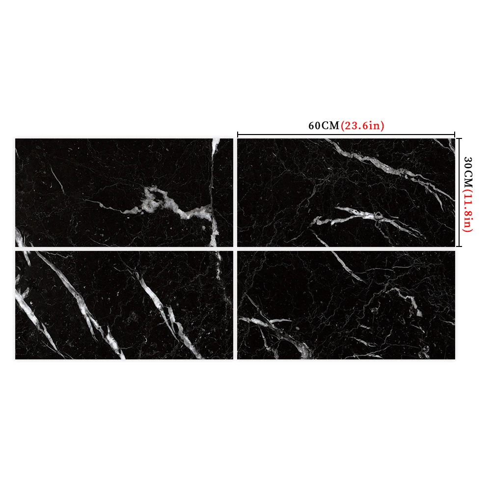 self adhesive classic marble tile stickers waterproof oil proof peel and stick wall sticker kitchen bathroom backsplash decor free global shipping