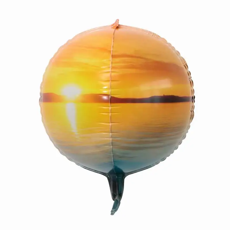 22 inch 4D Round Space Earth Dawn Starry Sky Aluminum Foil Balloon Wedding Decoration Birthday Party Helium Ballon Supplies