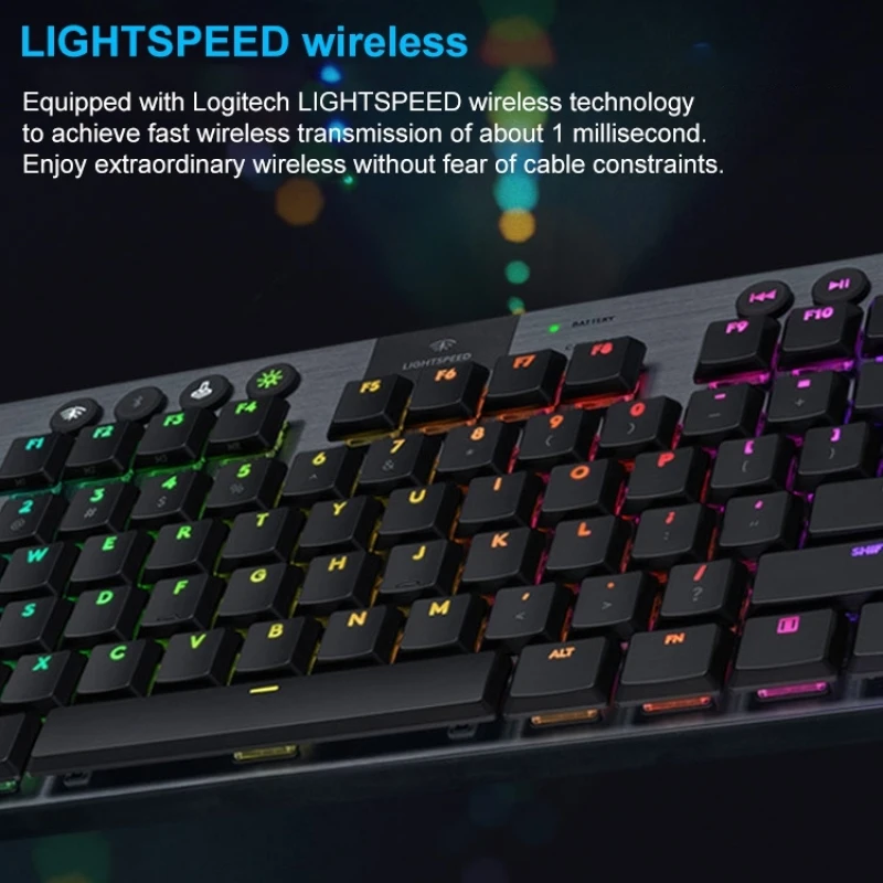 Logitech G913 TKL Wireless RGB Mechanical Gaming Keyboard 16.8 million colors Bluetooth connection Wireless Keyboard