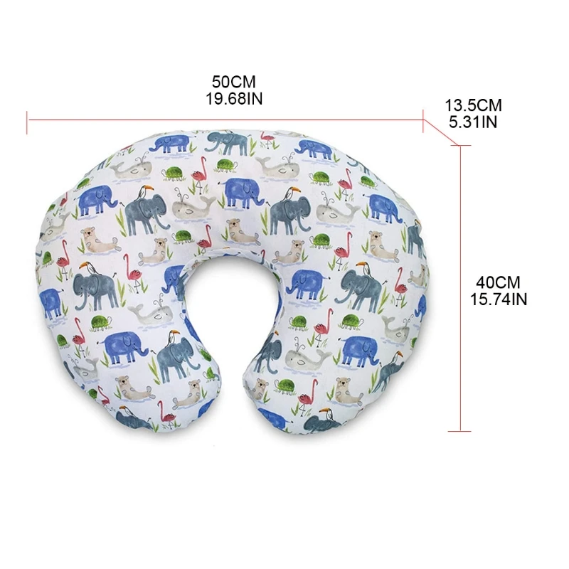 

Newborn Baby Nursing Pillow Case Floral Pattern Slipcover Maternity Breastfeeding U-Shaped Pillowcase Infants Feeding Milk H055