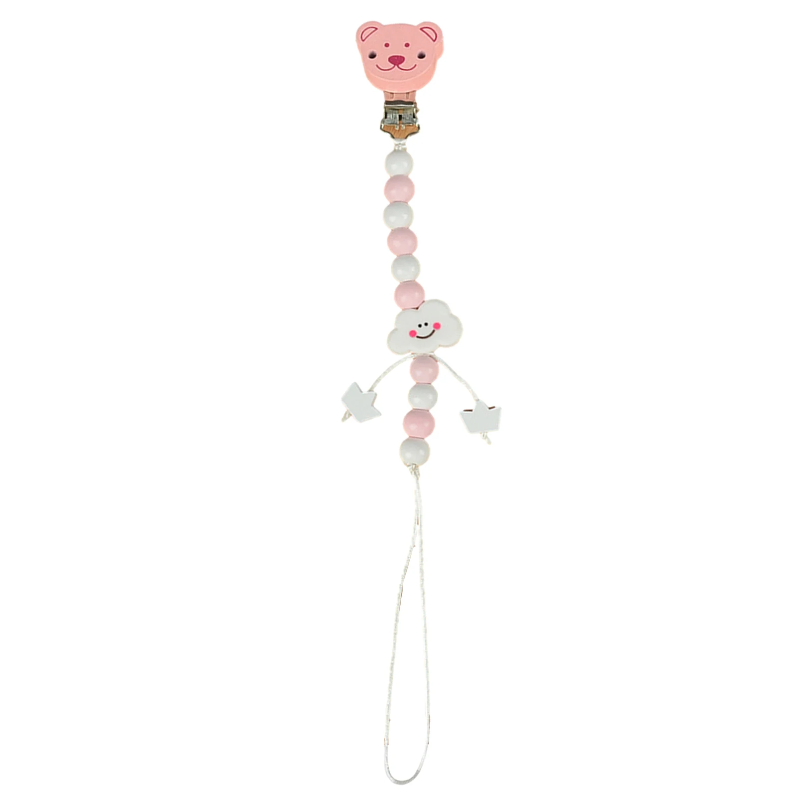 

Baby Pacifier Clips Silicone Teething Beads Holder For Pacifier Soothie Clips Chian Silicone Teethers Toy Pendent For Right