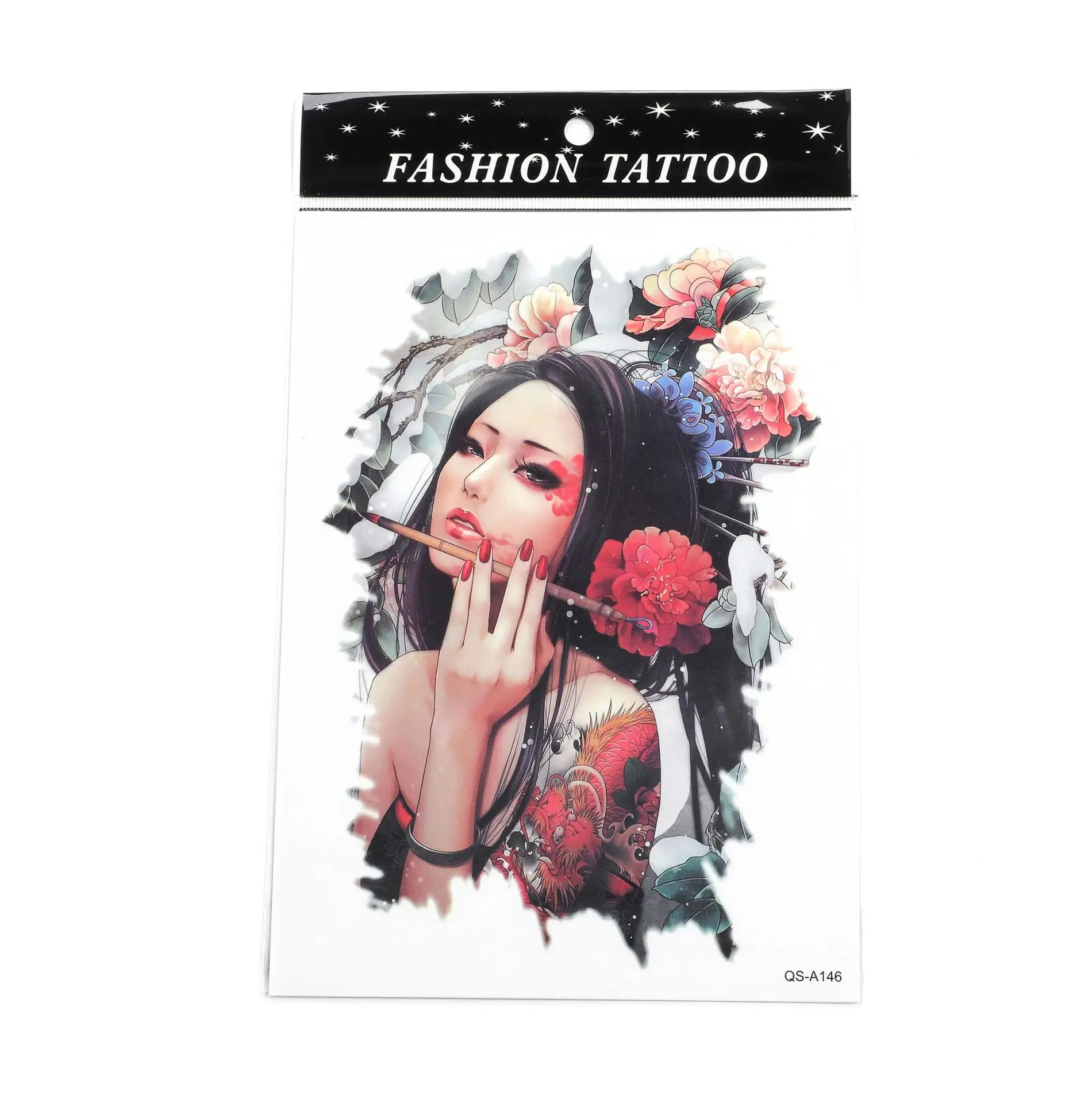 Большие тату Цветок на руку наклейки большой половина руки мужчины и женщины