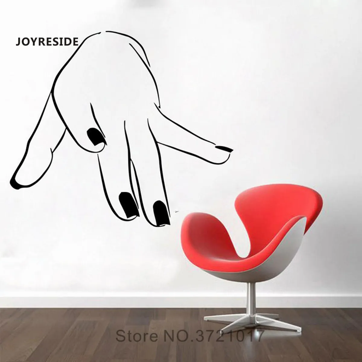 Настенные наклейки для ногтей joyliving украшение на стену салона красоты виниловые