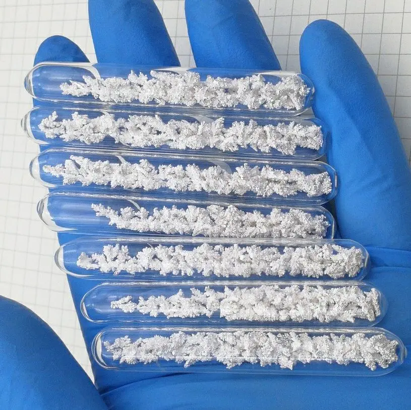 

Silver Metal 99.99%,Silver crystal Irregular Lump Pieces in glass ampoule