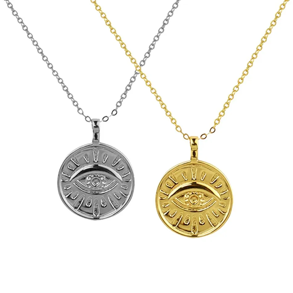 

TUNGSTE Eye Necklaces for Women Men Hip Hop Pendant Necklace Unisex Fashion Jewelry Gift Accessories