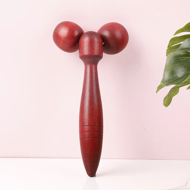 

Wood Body Foot Reflexology Acupuncture Therapy Meridians Scrap Lymphatic Drainage Face Lift Tool Shiatsu Thai Massager Roller