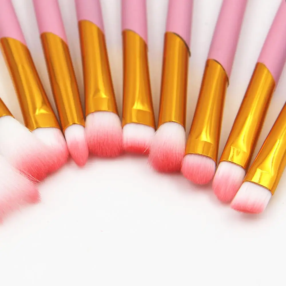 5 pcs/10pcs Cute Pink Flamingo Makeup Set Brush Eyebrow Foundation Brushes Tools Lip Christmas Gift | Красота и здоровье