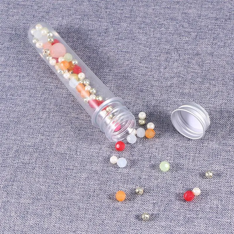 

50Pcs 45ml PET Test Tube Bottles Bath Salt Bottles Candy Jars (Transparent)
