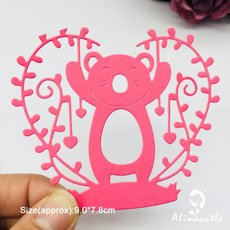 Металлическая резка высечки джунгли медведь Сделай Сам Скрапбукинг Бумага