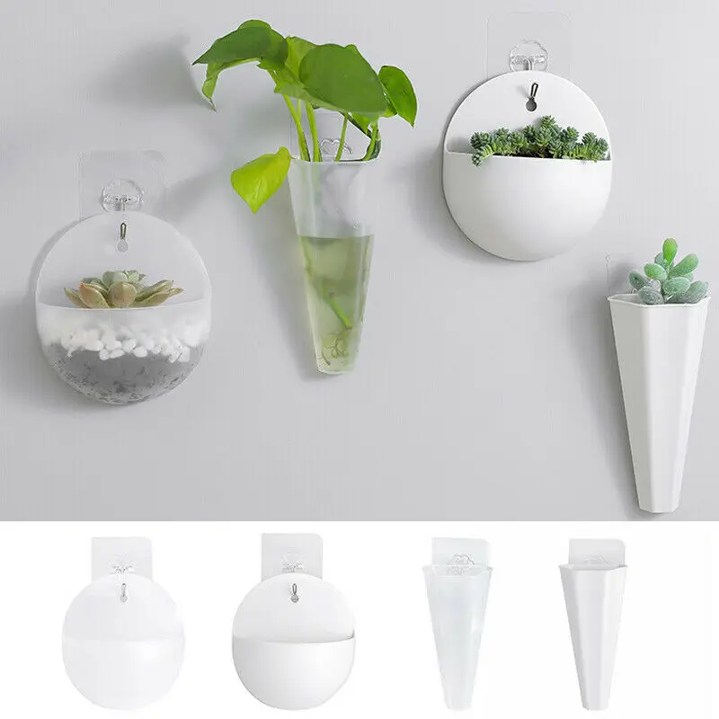 Горшок для растений комнатный пластиковый настенный вазон подвешивания цветов