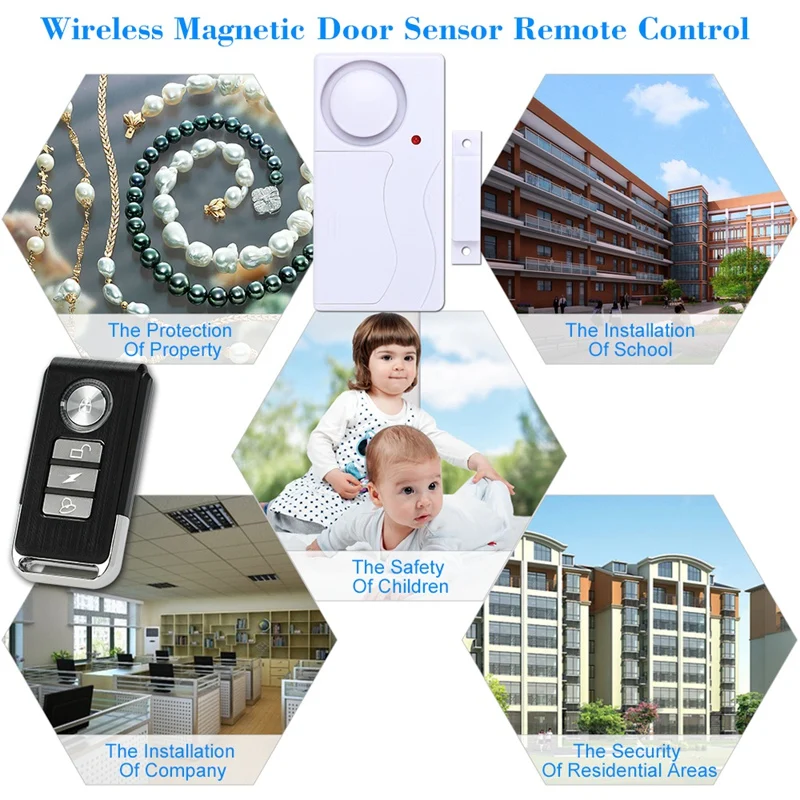 AMS-новое поступление беспроводная дверь с магнитным окном датчик детектор