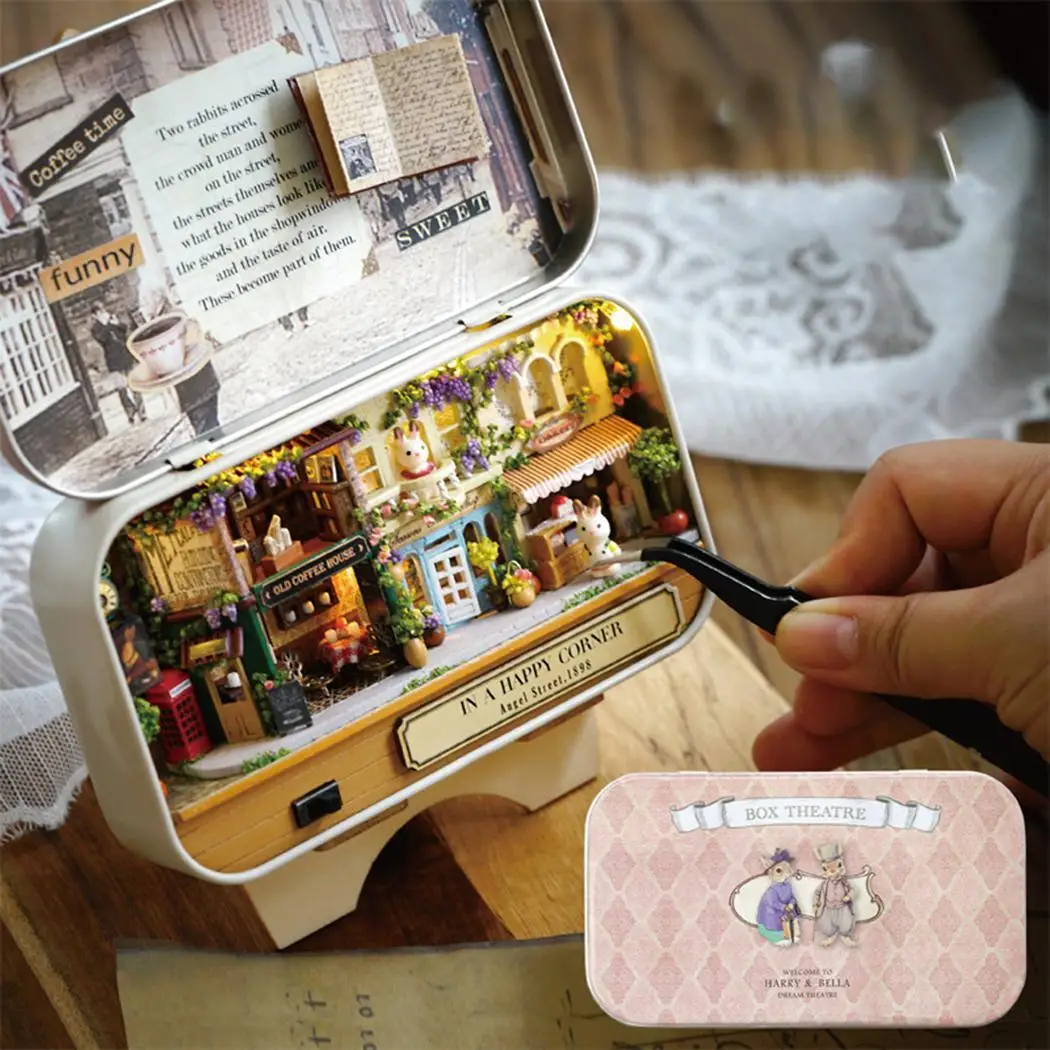 Theater Box Theme Wooden Miniature Puzzle 1# 2# 3# 4# 5# 6# Unisex 7-14years Toy DIY House Dollhouse | Игрушки и хобби
