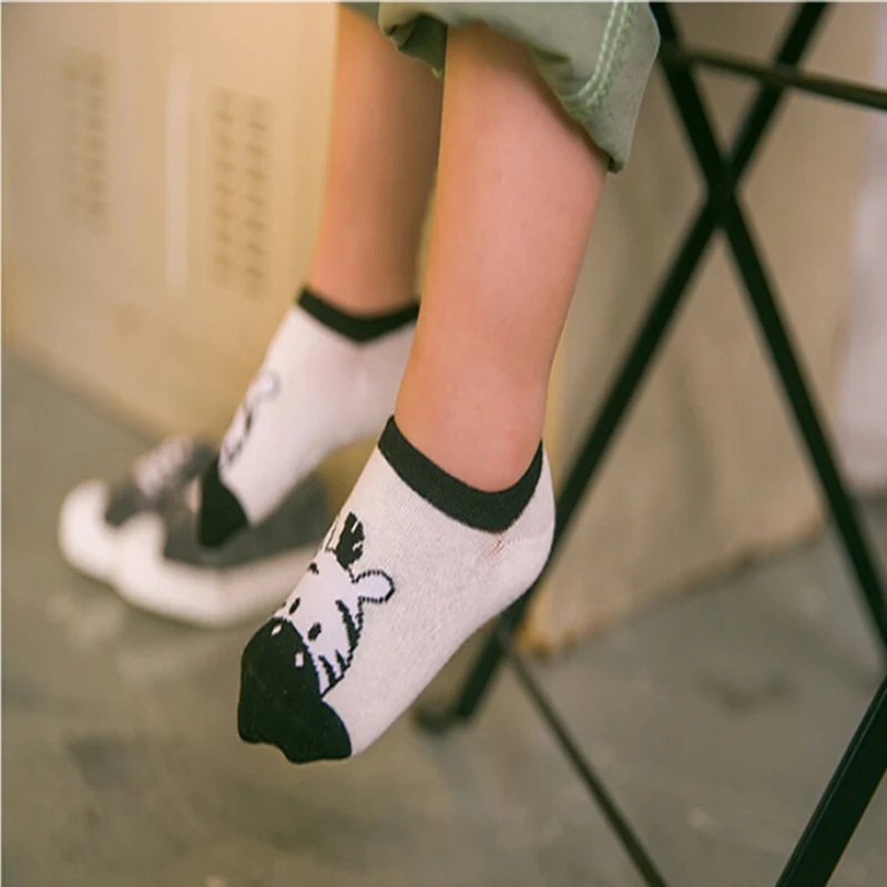 

5 Pair/pack Newborn Kids Socks Kawaii Animal Print Socks Best Sale Cotton Girls & Boys Autumn And Winter Children Socks
