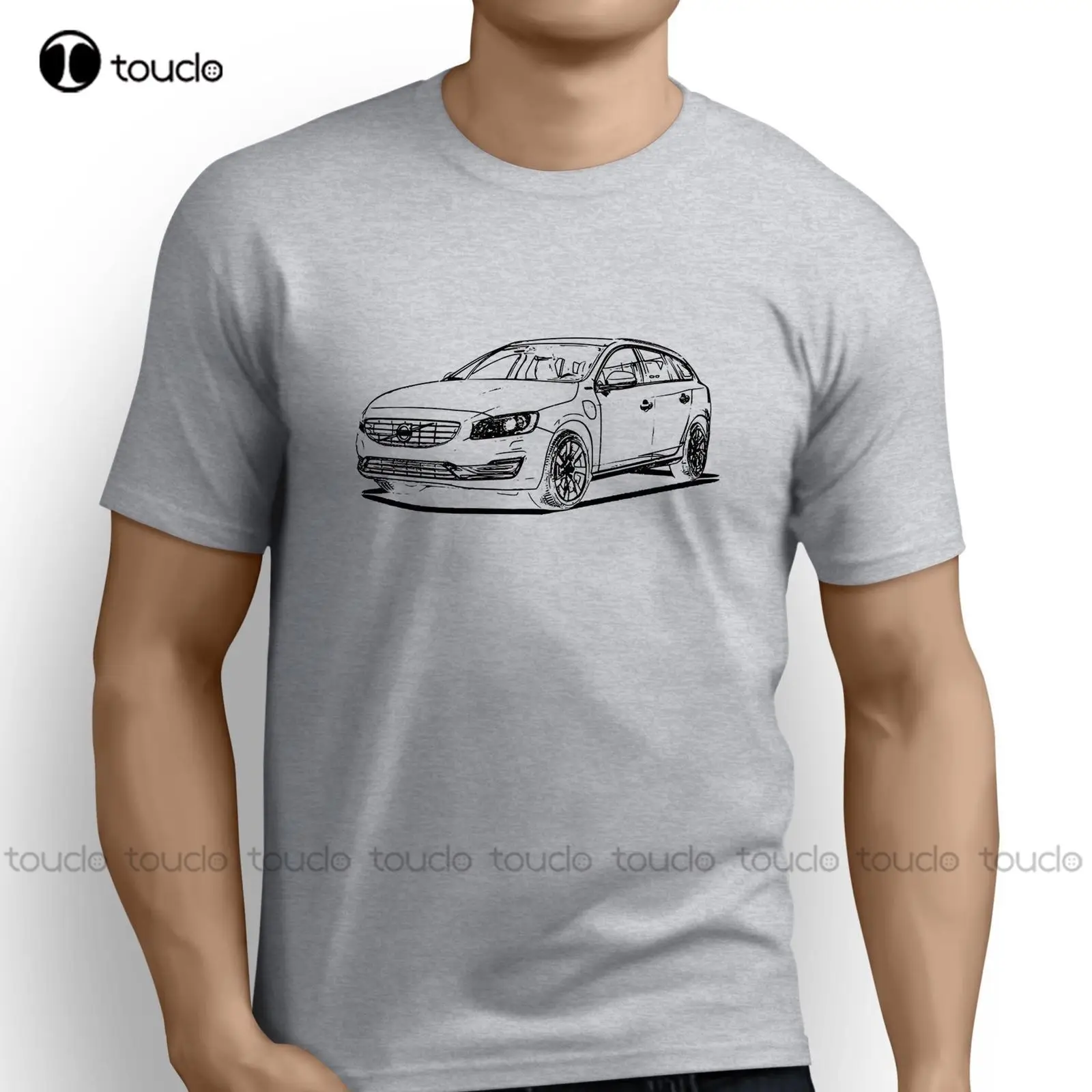 

Hot Sale Super Fashion Top Quality T Shirts Men O Neck Classic Swedish Car Fans V60 Inspired Car Novelty T-Shirt