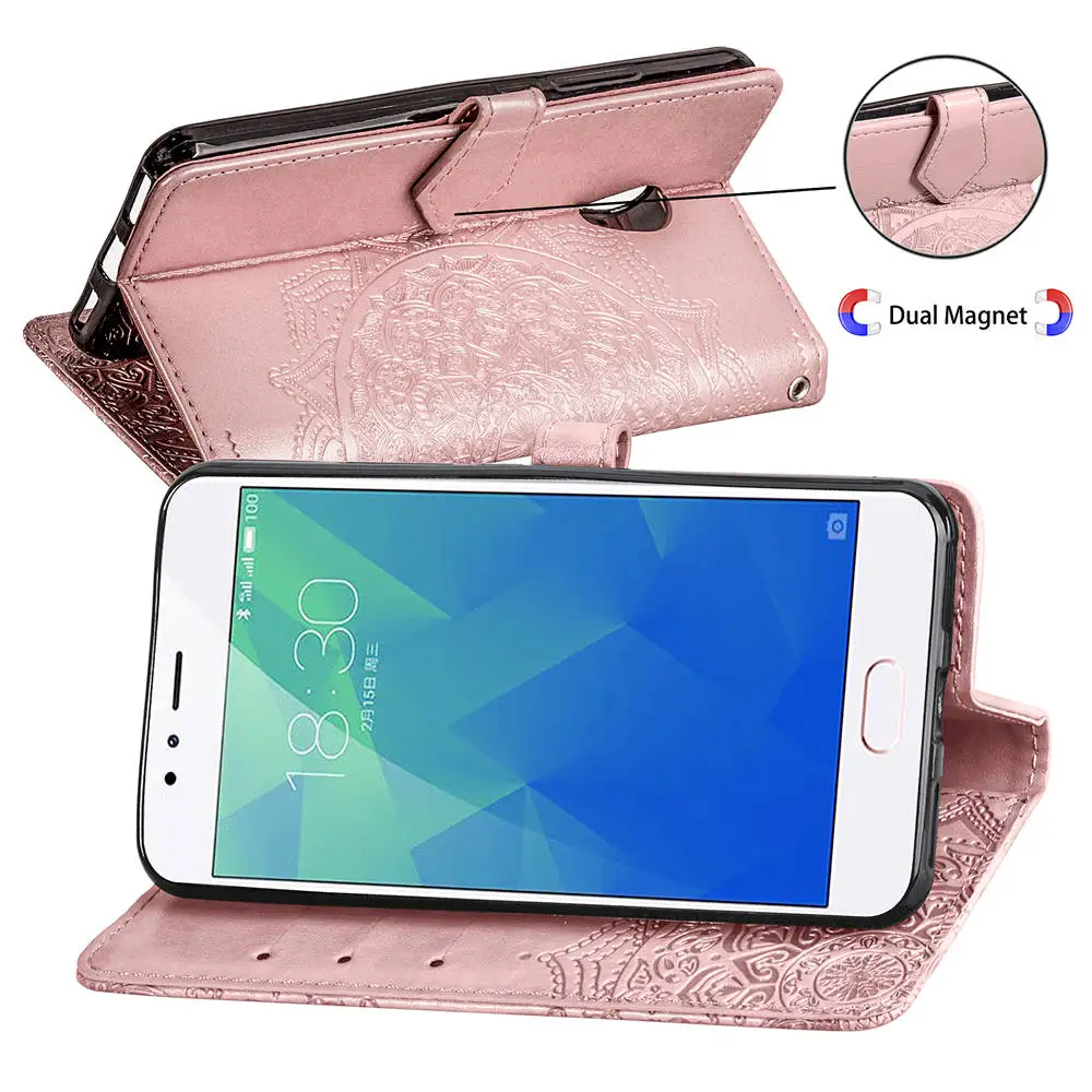 Рельефный чехол с цветами для MEIZU M5S Note 9 кожаный книжка подставкой Meizu Meilan