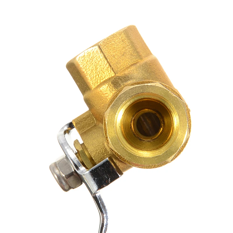 Латунный шаровой кран 3 ходовой шаровой кран полный l-порт 1/4 ''3/8'' 3/4 ''резьбовой соединитель для водяного масла паровой шаровой клапан водяной трубный клапан