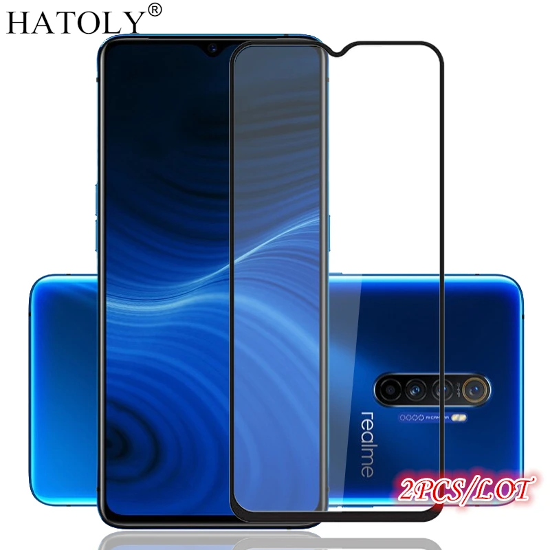 Закаленное стекло Realme X2 Pro для Oppo 2 шт. защитная пленка ЖК экрана с полным
