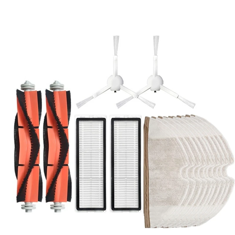 

Набор запасных частей для робота Xiaomi Mijia 1C ing, 16 шт., боковые ролики, HEPA фильтр, основная щетка, швабра