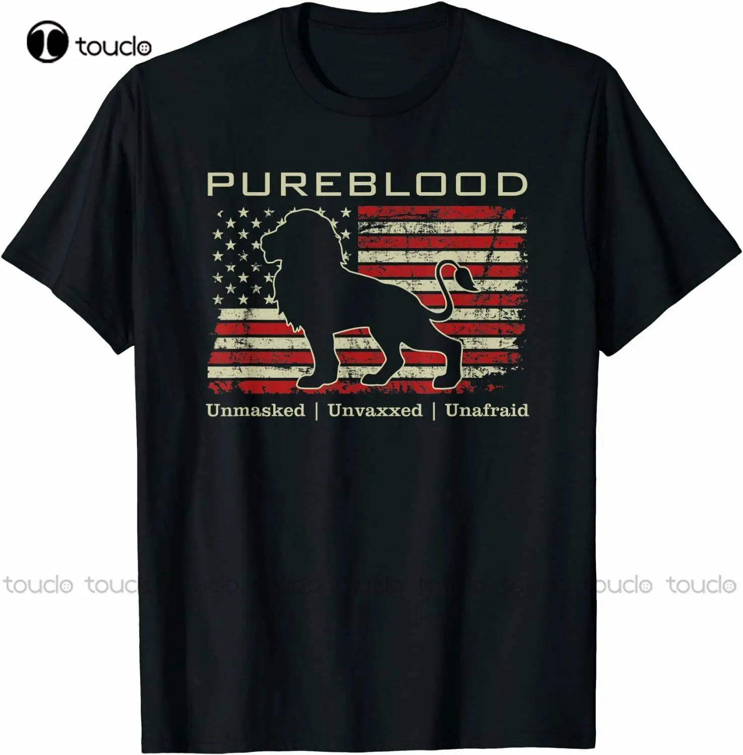 

Pureblood Movement #Pureblood Medical' Freedom Lion Usa Flag T-Shirt Womens T Shirt Fashion Funny New Xs-5Xl Digital Printing