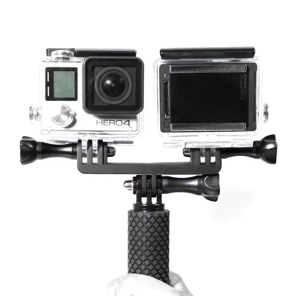 Двойной кронштейн мостовой Соединительный Винт для Gopro hero 10 9 8 7 6 5 4 3 + XiaoMi Yi SJ4000 SJ5000