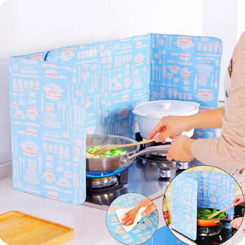 Складная Алюминий масл доказательство пластина Кухня газовая плита перегородка