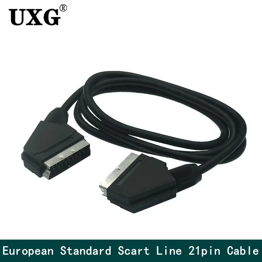 21-pin RGB Scart кабель К шнуру 1 5 м штекер-штекер (все 21-контактные проводные