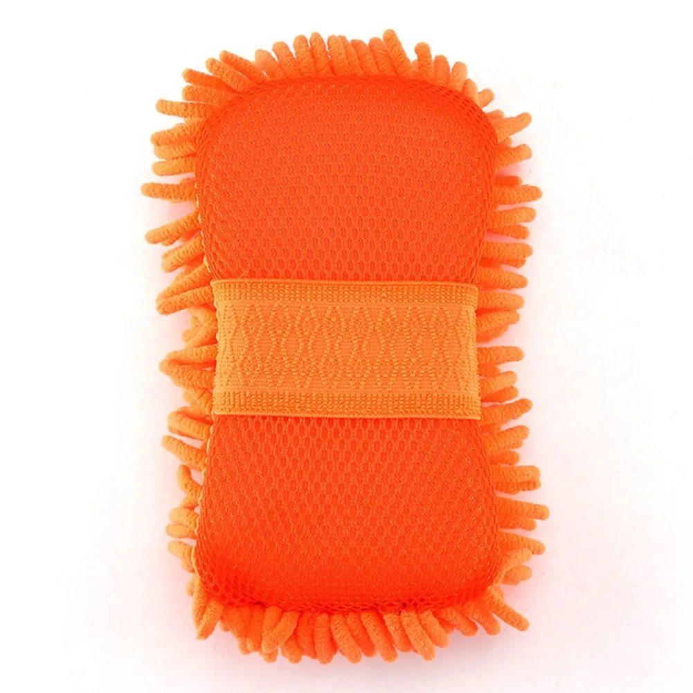 

Orange Cleaning Sponge Sponge Car Care Car Cleaning Car Window Washing Chenille Coral