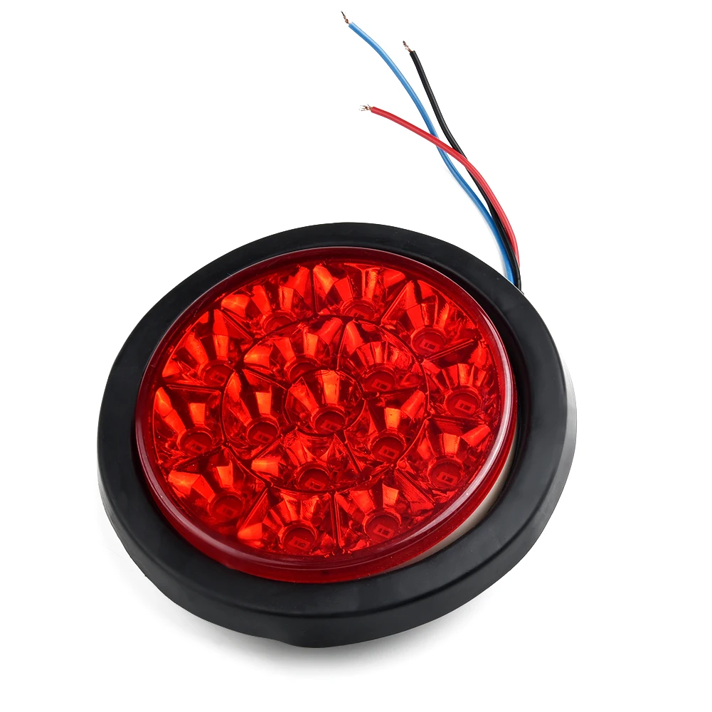 2 шт. круглый грузовик хвост светильник автобус с прицепом провода 12V 24LED на