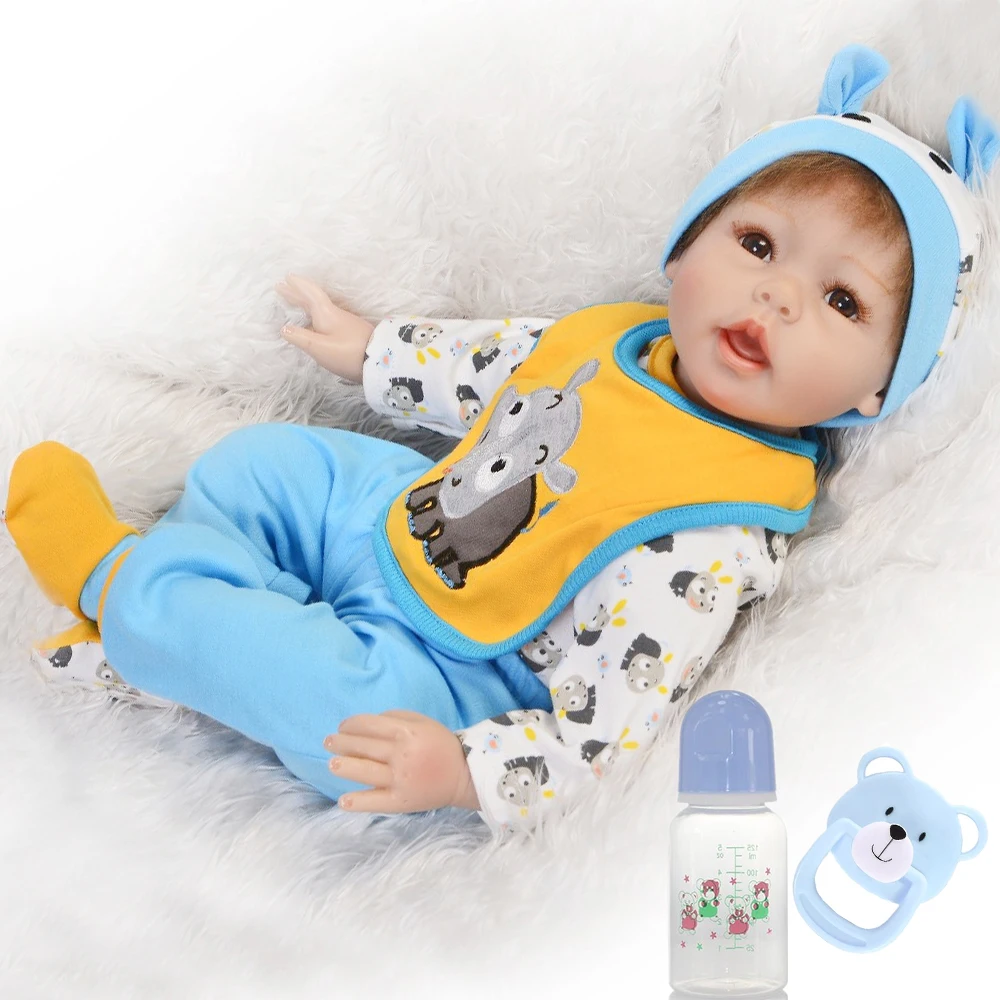 

Blue cow Reborn baby boy dolls lifelike 22inch 55cm silicone reborn baby dolls toys for girl child gift bebes reborn l.o.l dolls