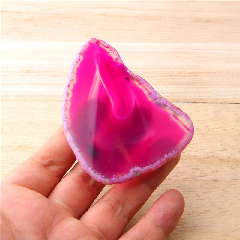 Розовые натуральные Агаты кусочки без отверстий драгоценный камень подарки