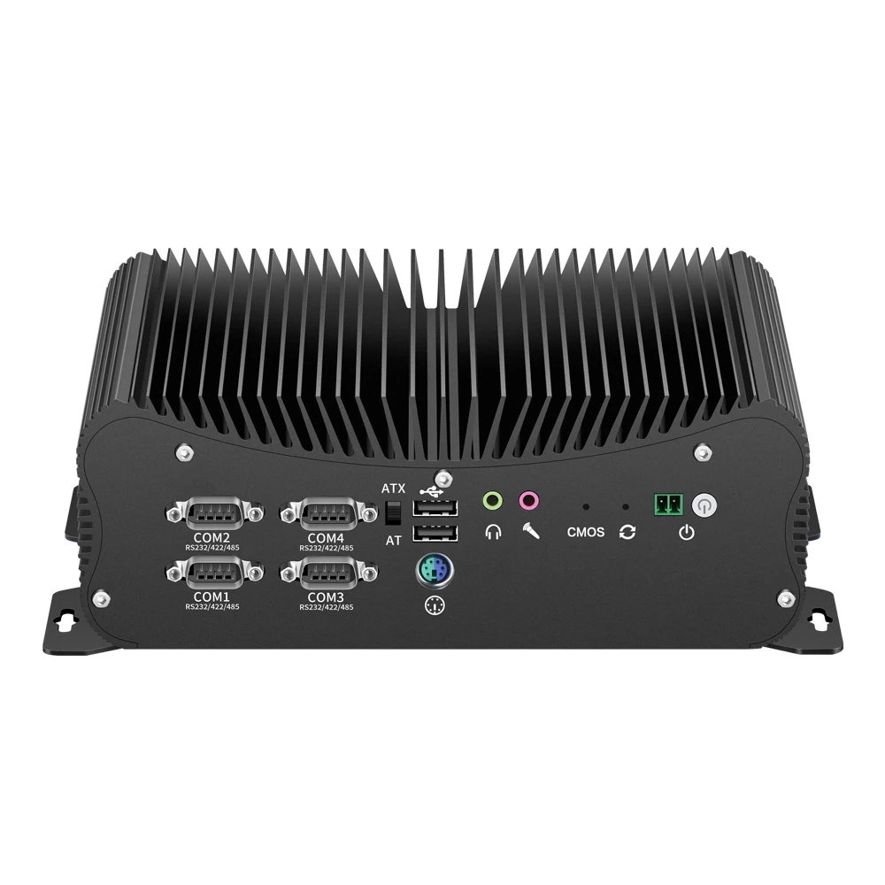 Мини ПК без вентилятора i7 10510U i5 10210U DDR4 ОЗУ RS232 RS422 RS485 двойная LAN PS/2 GPIO HDMI VGA WiFi 4G LTE