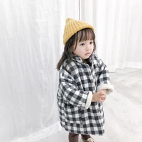 soft loose spring winter girl boys coat jackets casual warm thicken clothing kids cotton long sleeve home high quality