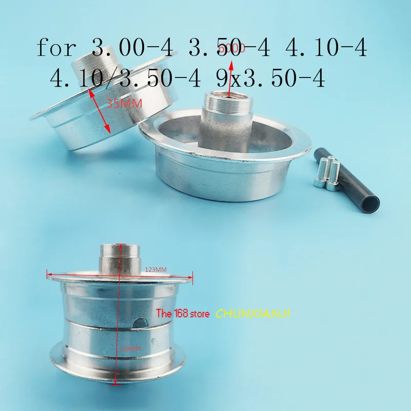 4 дюймовые колеса для скутера алюминиевые ступицы 3 00 50 10 10/3 9x3. шины подходят мини
