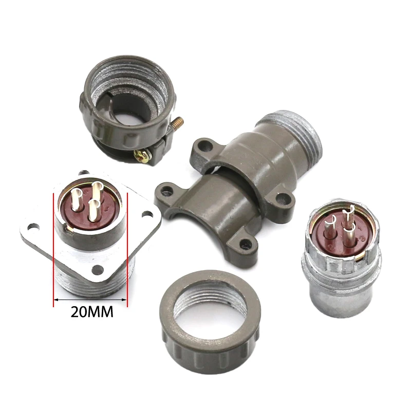Aviation Plug Socket Round Connector P20 Series 2.3.4.5.7Core Diameter 20MM |