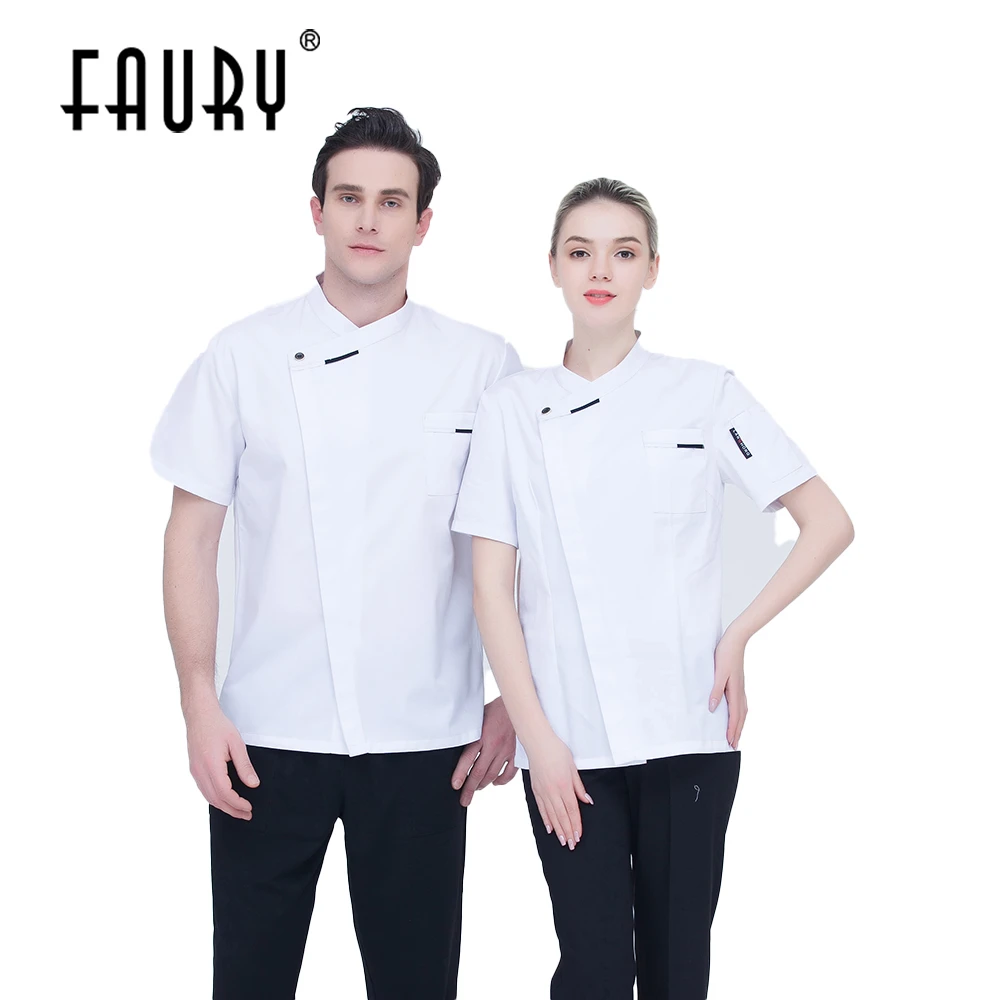 

Chef Jacket Men Women Kitchen Hotel Restaurant Cook Clothes Chef Barber Uniform Bakery Cozinha Cafe Hotel Waiter Work Shirt