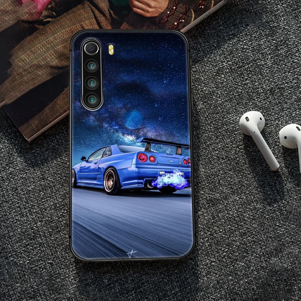

GTR Car logo Phone Case Cover Hull For XIAOMI Redmi 7 7a 8 8a 9 10X NOTE 6 7 7s 8 8t 9 9s Pro Max black Funda Silicone Hoesjes