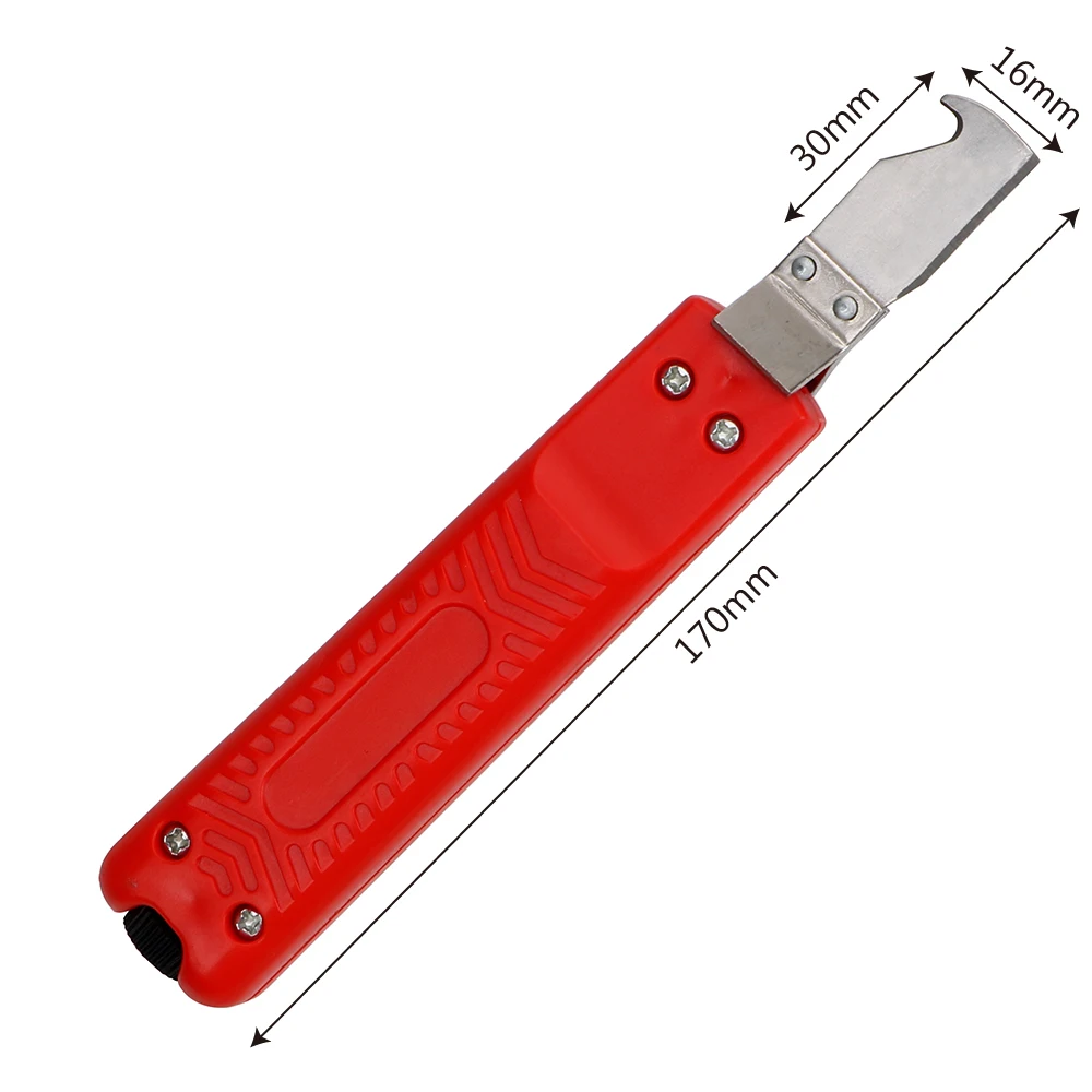Cable Insulation Knife Wire Stripper 8-28mm Rubber Handle Fastness PVC Combined Tool For Stripping Removal | Инструменты