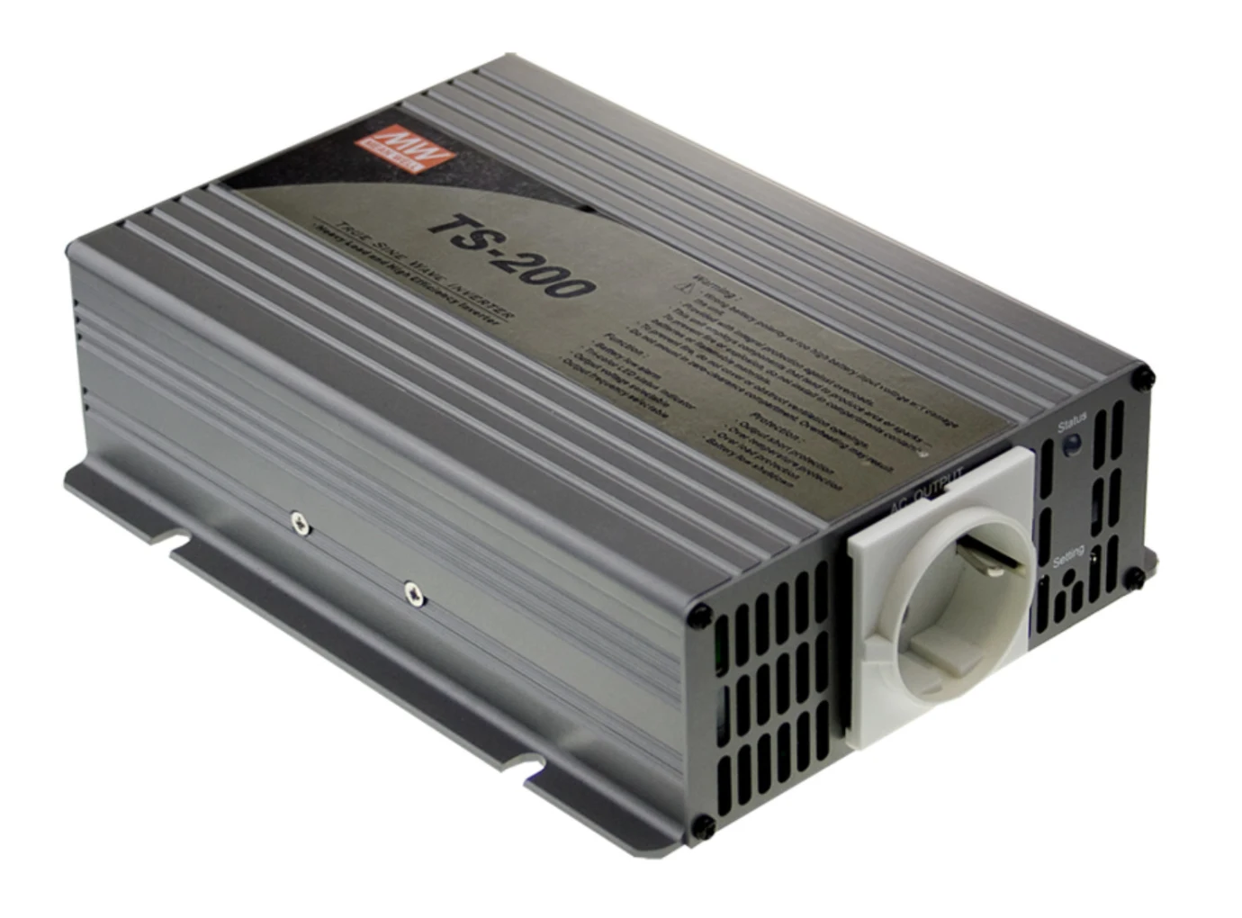 

transmit MEAN WELL TS-200-148A/212B/224B/248B power supply 200W sine wave DC-AC car inverter