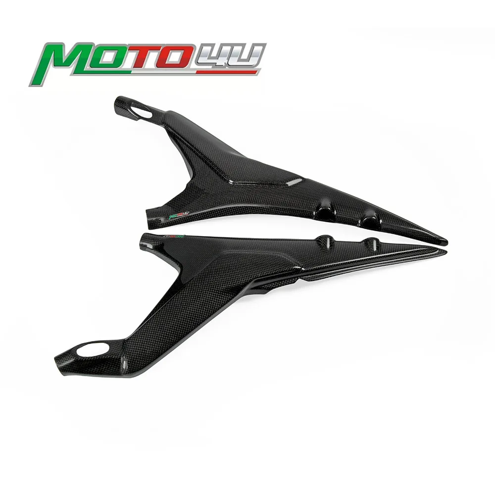 Настоящий мотоциклетный из углеродного сплава задняя панель сиденья боковой
