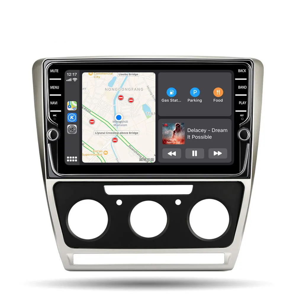 CarExc Авторадио Android 9,0 автомобильный Muiltmedia плеер для Skoda Octavia 2008-2013 A 5 A5 Yeti, fabia радио встроенный CarPlay с gps-навигацией без DVD