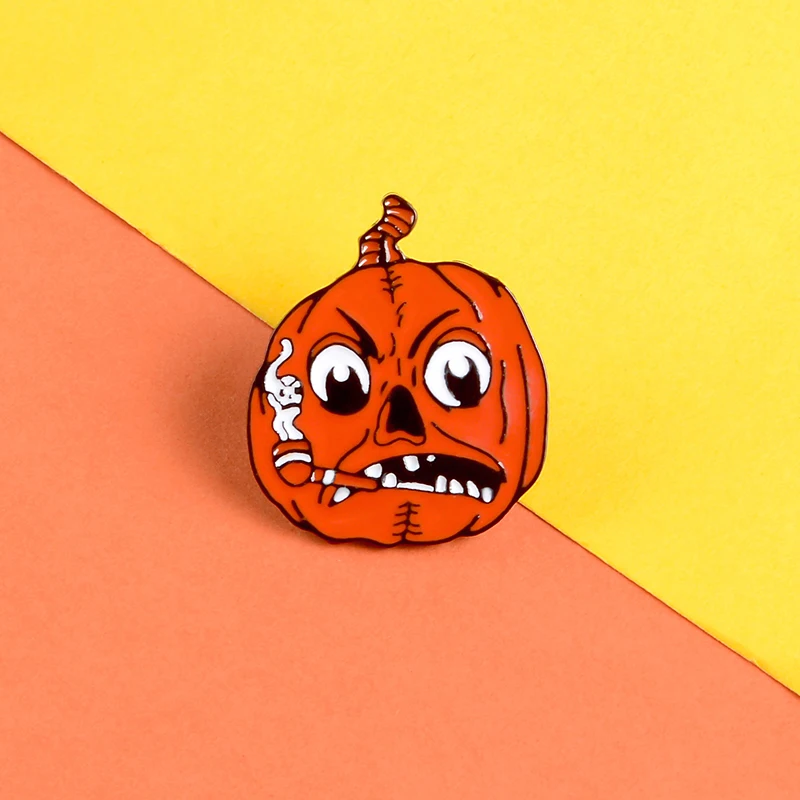 Злой Тыква Монстр Эмаль Булавка счастливый Хэллоуин ведьмы ювелирные изделия