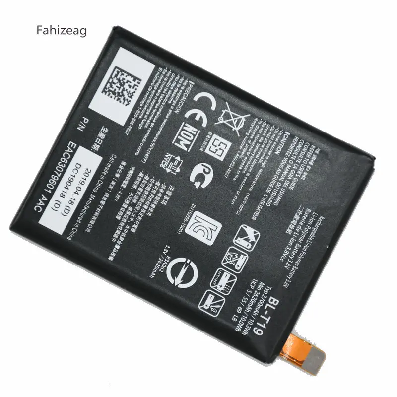 Fahizeag 2700 мА/ч, BL-T19 телефон Батарея Замена для LG Nexus 5x H790 BLT19 H791 H798 мобильного телефона