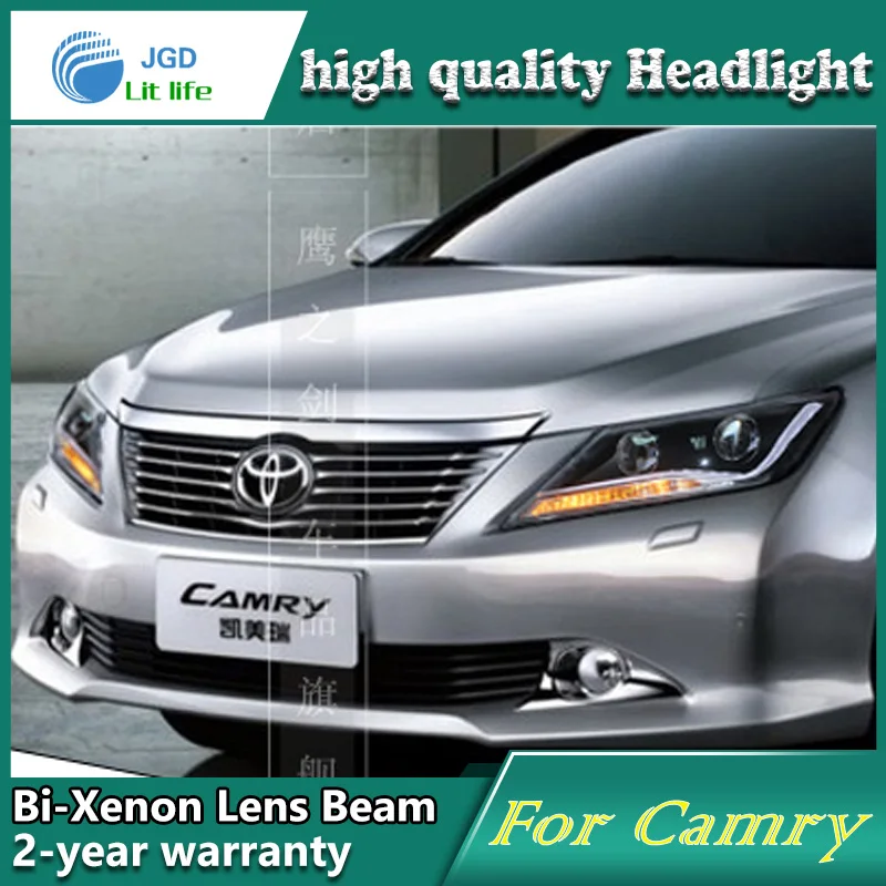 Автомобильный Стайлинг чехол для Toyota Camry 2012 светодиодный LED фасветильник s DRL