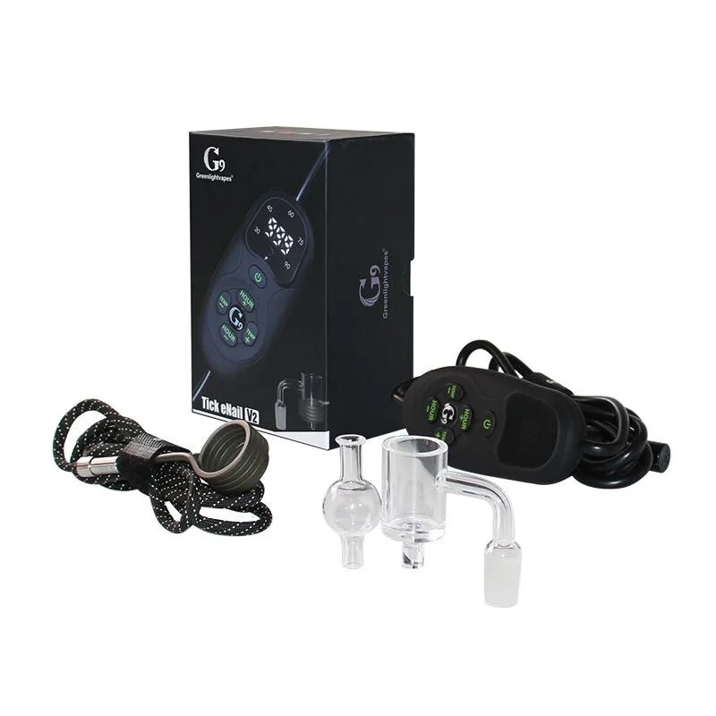 Greenlightvapes G9 Tick Enail V2 Kit с 25 мм кварцевой нагревательной катушкой Dab E Nail для восковых