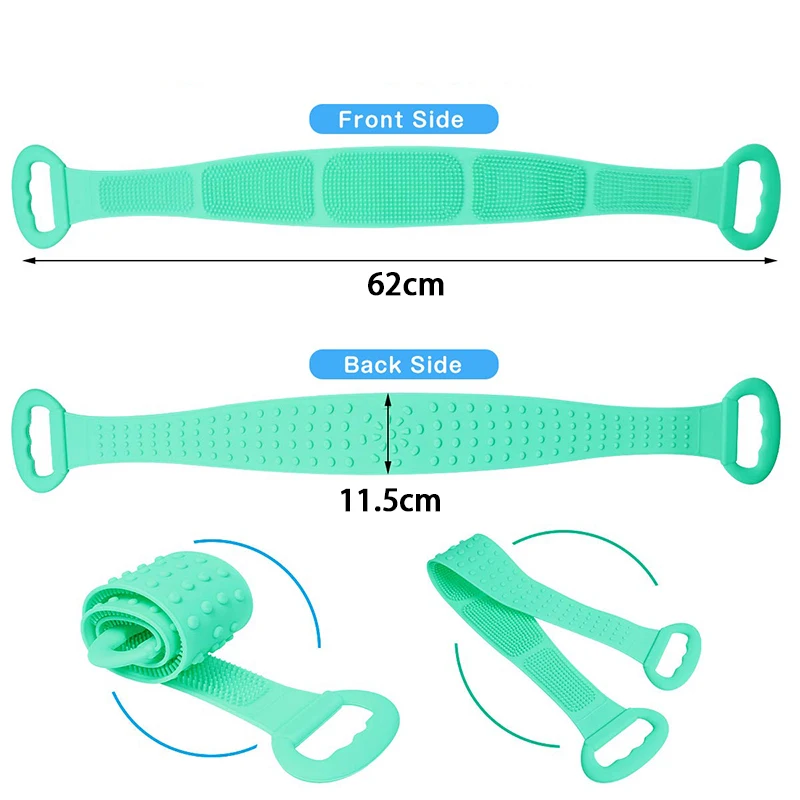 

Magic Silicone Brushes Bath Towels Rubbing Back Mud Peeling Body Massage Shower Scrubber Skin Clean Shower Brushes Giveaway Hook