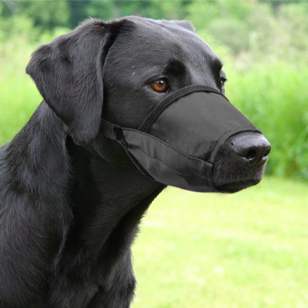 Намордник для собак нейлоновая маска питомцев регулируемый намордник против лая