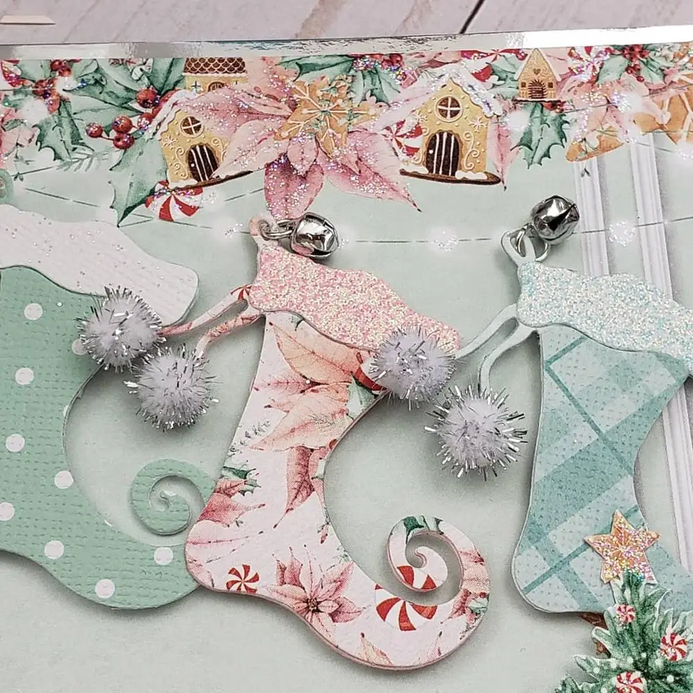 

AlinaCraft METAL CUTTING DIES cut snow christmas socks stocking Scrapbooking paper craft card album punch stencil art cutter