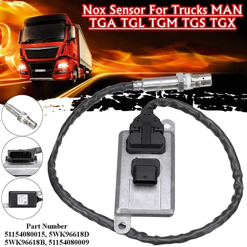 

Car NOX Nitrogen Oxygen Sensor for MAN Engine Accessories 5WK96618B 51154080015 51154080009 51.15408-0015
