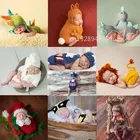 1 компл. Реквизит для фотосъемки новорожденных Crothet детская одежда для мальчиков Аксессуары для мальчиков костюм для маленьких девочек Вязаный крючком ручной работы наряд