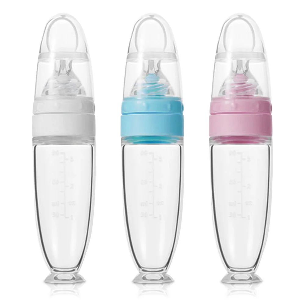 

Baby Spoon Bottle Feeder Dropper Silicone Spoons for Feeding Medicine Kids Toddler Cutlery Utensils Children Accessories Newborn